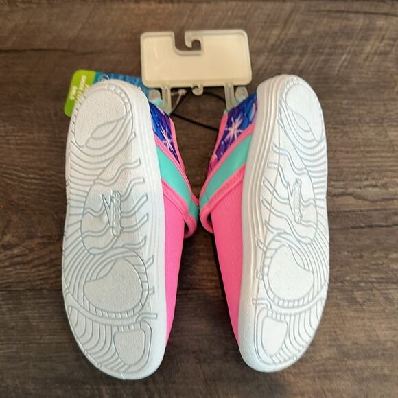 Speedo Toddler (9-10) Printed Shore Explore Mermaid Scale Aqua Sock Water Shoe - Picture 13 of 13